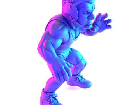 Giocattolo amatoriale di Westling Fighters con stampa 3D Modello 3D