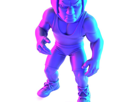 Jouet d'impression 3D des combattants amateurs de Westling Modèle 3D