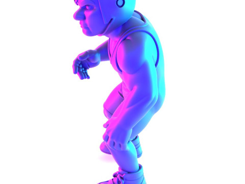 Jouet d'impression 3D des combattants amateurs de Westling Modèle 3D