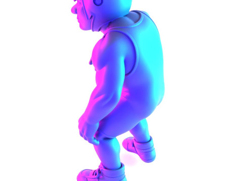 Jouet d'impression 3D des combattants amateurs de Westling Modèle 3D