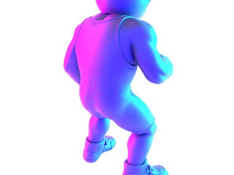 Jouet d'impression 3D des combattants amateurs de Westling Modèle 3D