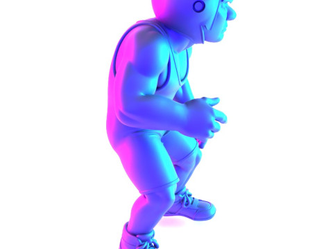 Jouet d'impression 3D des combattants amateurs de Westling Modèle 3D