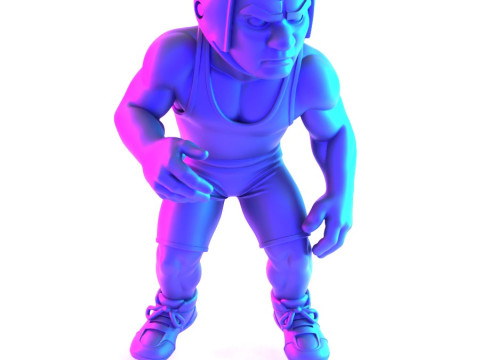 Jouet d'impression 3D des combattants amateurs de Westling Modèle 3D