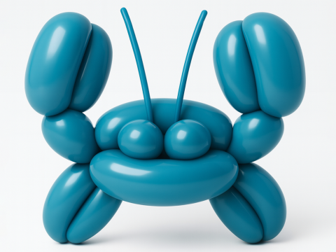3D Printing Sea Crab Balloon Decoration Props Second Life toy Model 3D