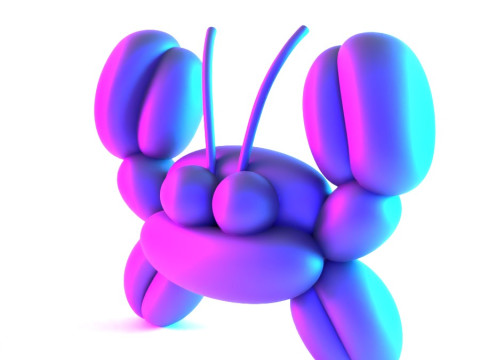 3D Printing Sea Crab Balloon Decoration Props Second Life toy 3D Model