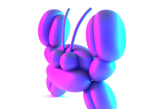 3D Printing Sea Crab Balloon Decoration Props Second Life toy 3D Model