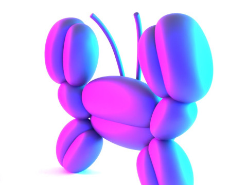 3D Printing Sea Crab Balloon Decoration Props Second Life toy 3D Model