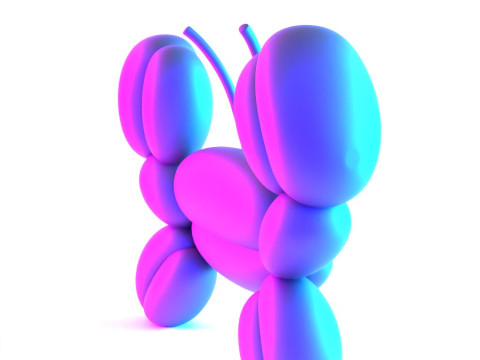 3D Printing Sea Crab Balloon Decoration Props Second Life toy 3D Model