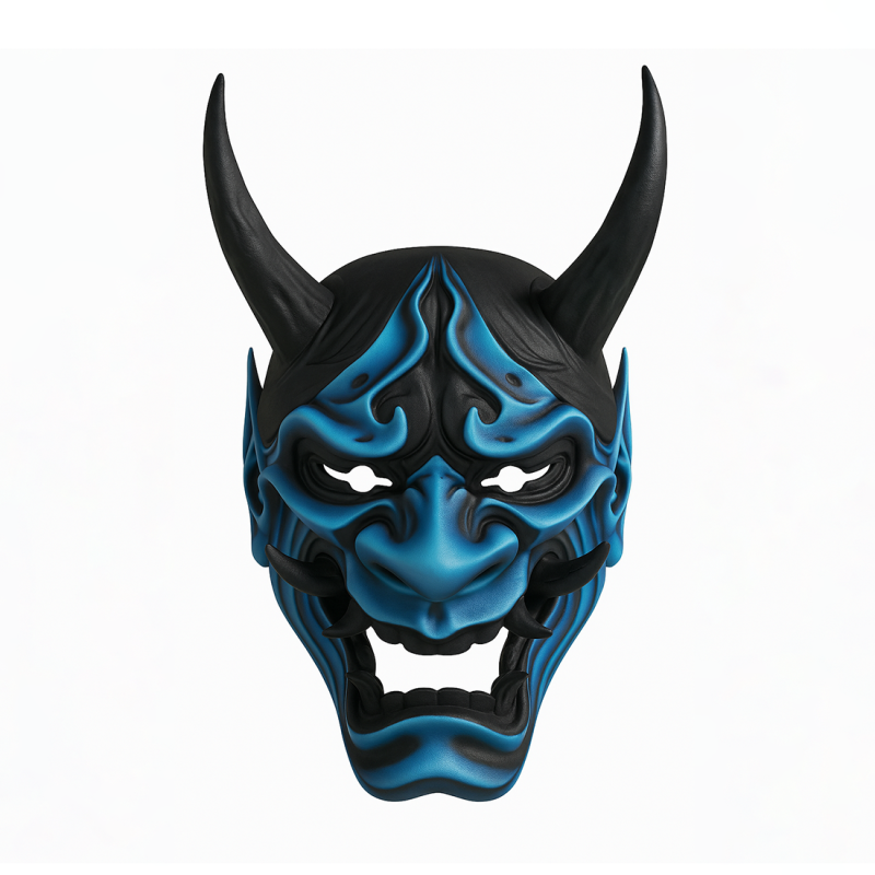 3D Printing Japanese Blue Oni Mask toy 3D Модель .c4d .max .obj .3ds .fbx .stl .blend