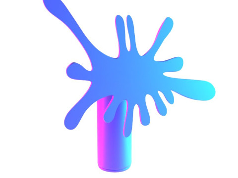 3D Printing Graffiti Spray Splash Melt toy 3D Model