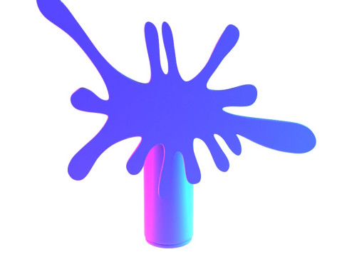 3D Printing Graffiti Spray Splash Melt toy 3D Model