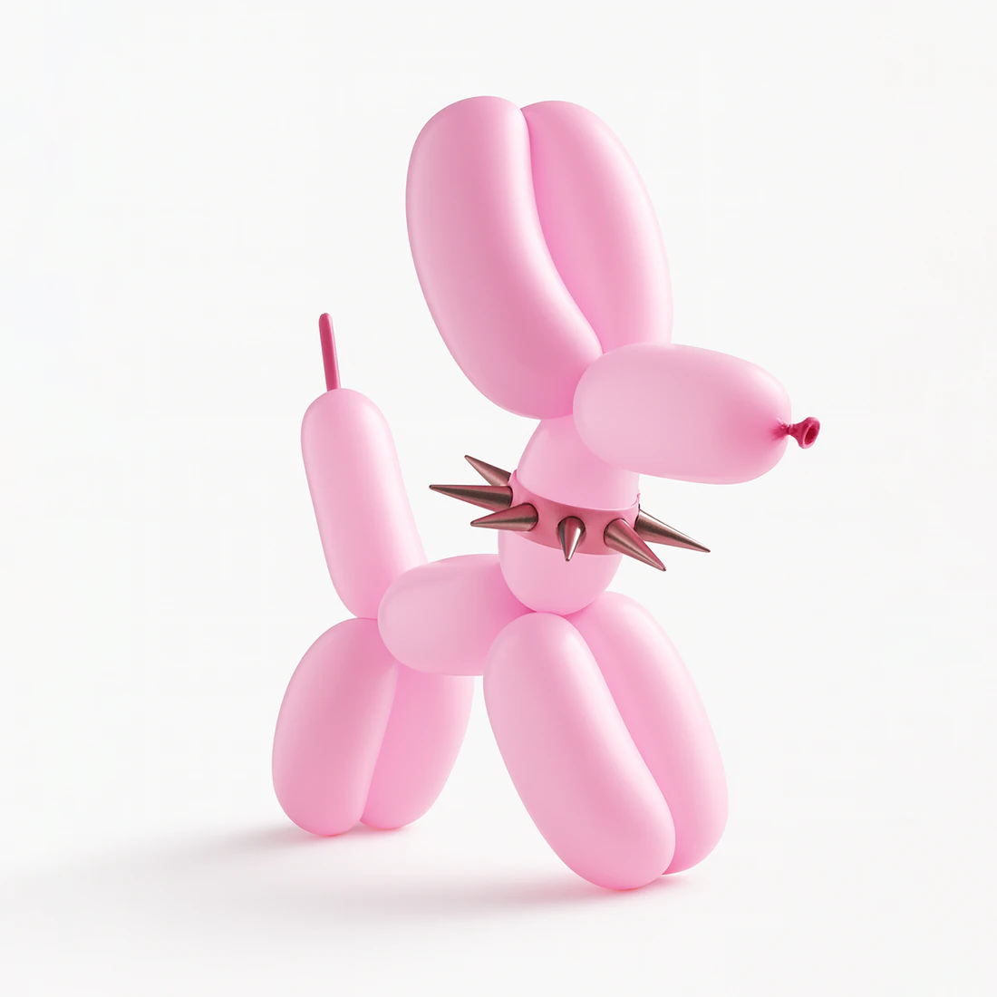 3D Printing Punk Doberman Dog Balloon Decoration Props Second Life toy 3D Model .c4d .max .obj .3ds .fbx .stl .blend 