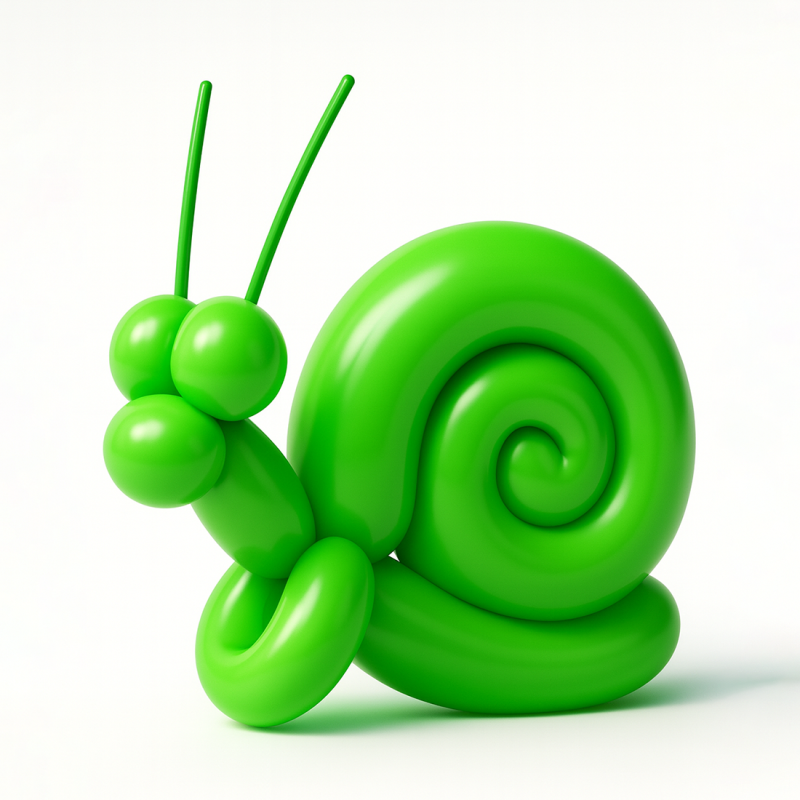 3D Printing Green Snail Balloon Decoration Props Second Life toy 3D Modell .c4d .max .obj .3ds .fbx .stl .blend 