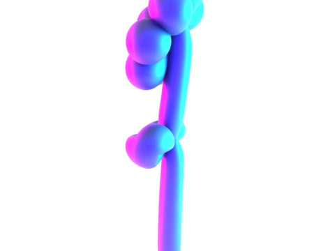 3D Printing Sunshine Flower Balloon Decoration Props Second Life toy 3D 모델