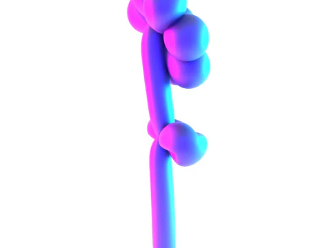 3D Printing Sunshine Flower Balloon Decoration Props Second Life toy 3D Model