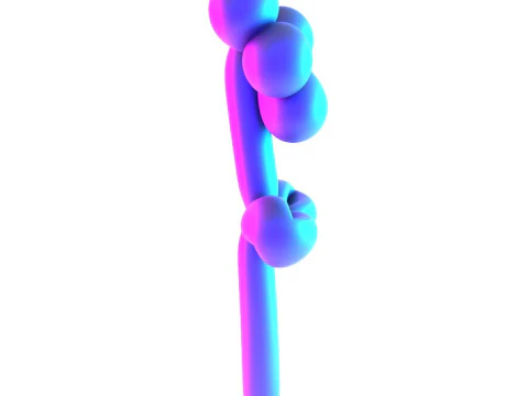 3D Printing Sunshine Flower Balloon Decoration Props Second Life toy 3D Model