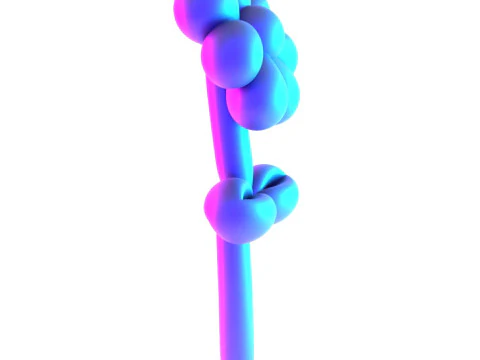 3D Printing Sunshine Flower Balloon Decoration Props Second Life toy 3D Model