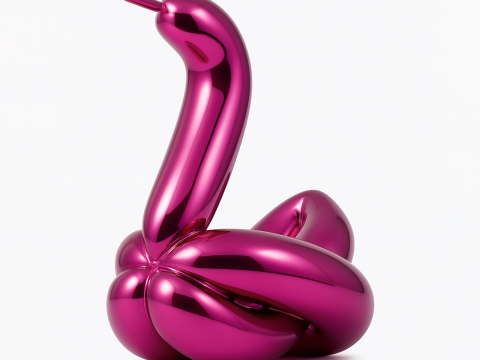 3D Printing Glam Swan Balloon Decoration Props Second Life toy 3D Model