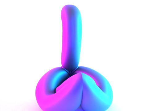 3D Printing Glam Swan Balloon Decoration Props Second Life toy 3D 模型