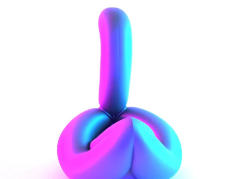 3D Printing Glam Swan Balloon Decoration Props Second Life toy 3D Model