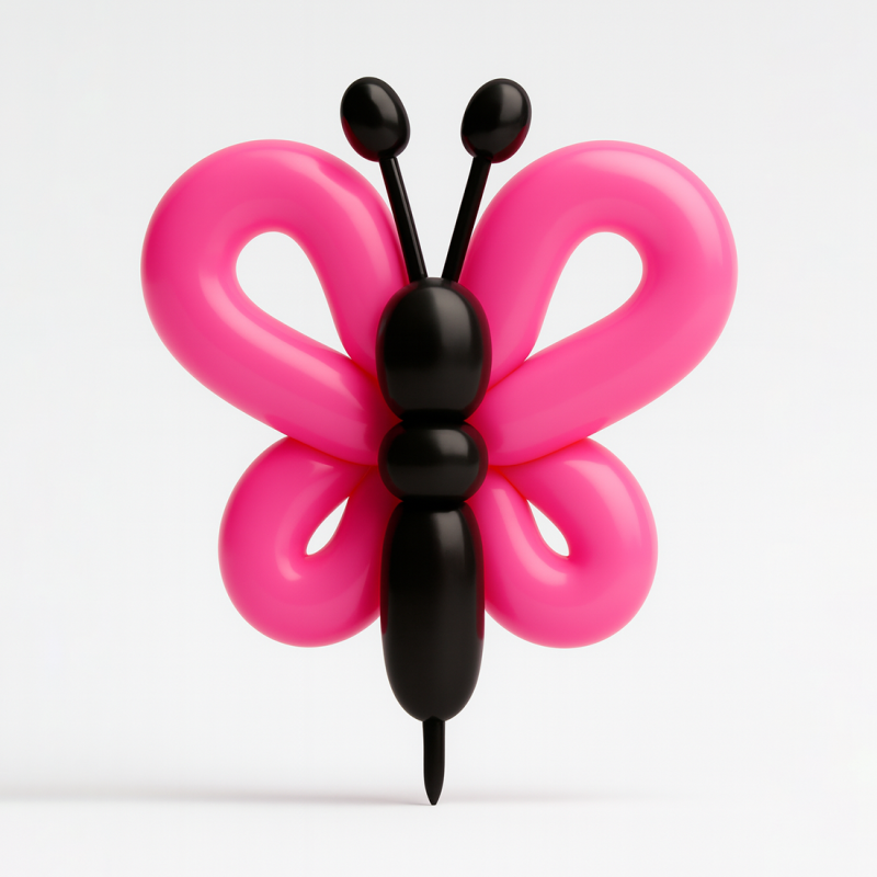 3D Printing Butterfly Pink Wings Balloon Decoration Props Second Life toy 3D Model .c4d .max .obj .3ds .fbx .stl .blend 