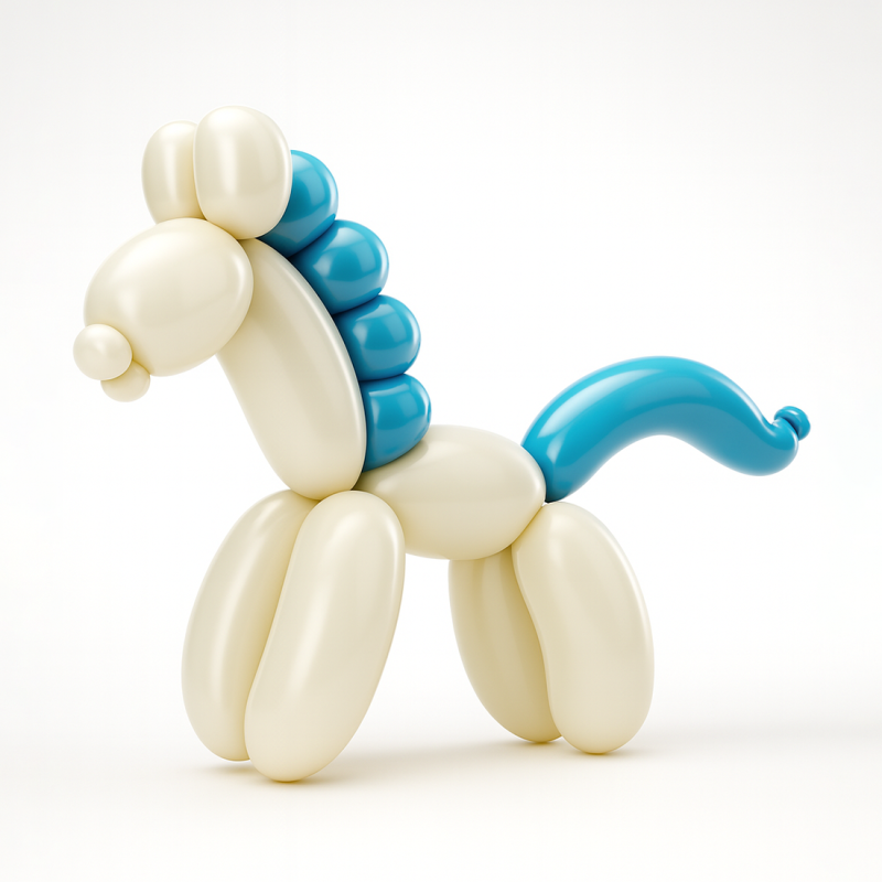 3D Printing Pony Horse Balloon Decoration Props Second Life toy 3D Model .c4d .max .obj .3ds .fbx .stl .blend 