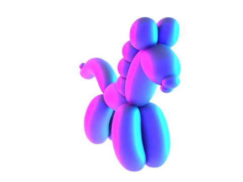 3D Printing Pony Horse Balloon Decoration Props Second Life toy 3D Model