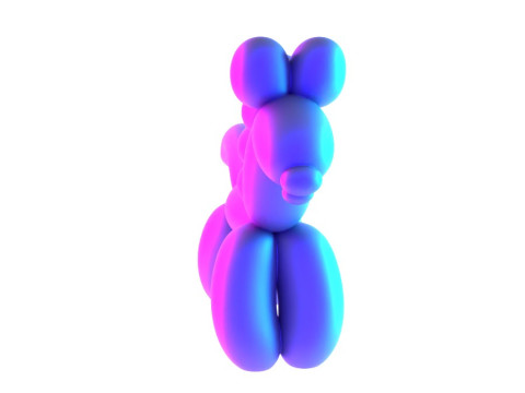 3D Printing Pony Horse Balloon Decoration Props Second Life toy 3D Model