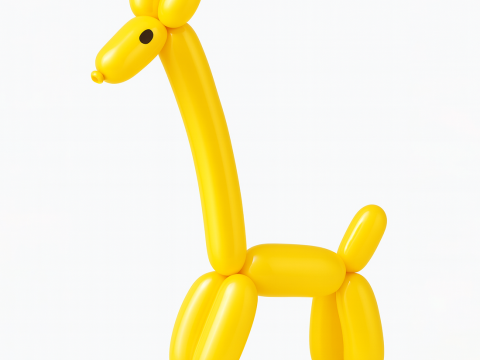 3D Printing Lemon Giraffe Balloon Decoration Props Second Life toy 3D 模型