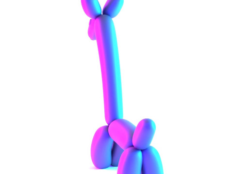 3D Printing Lemon Giraffe Balloon Decoration Props Second Life toy 3D Модель