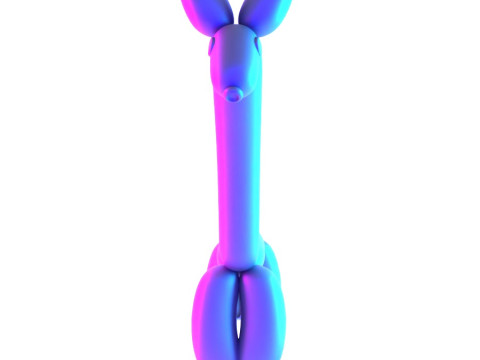 3D Printing Lemon Giraffe Balloon Decoration Props Second Life toy 3D Модель