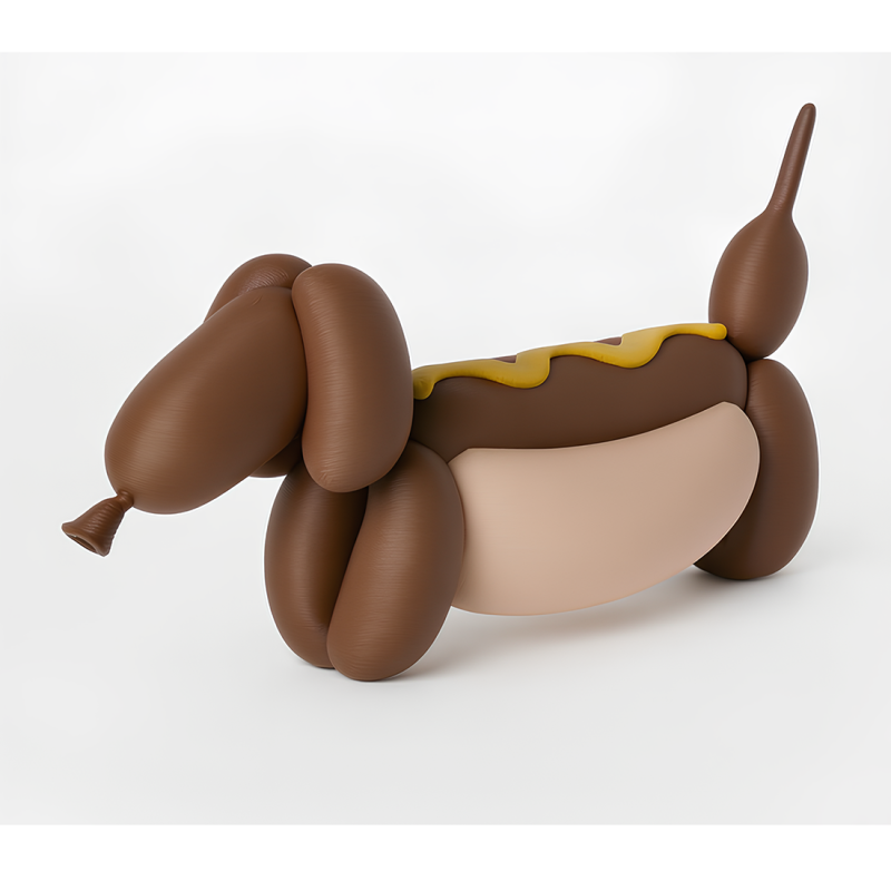 3D Printing Hotdog Pup Dog Snack Balloon Decoration Props Second Life toy 3Dモデル .c4d .max .obj .3ds .fbx .stl .blend
