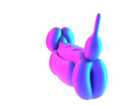 3D Printing Hotdog Pup Dog Snack Balloon Decoration Props Second Life toy 3Dモデル