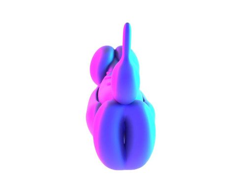 3D Printing Hotdog Pup Dog Snack Balloon Decoration Props Second Life toy 3Dモデル