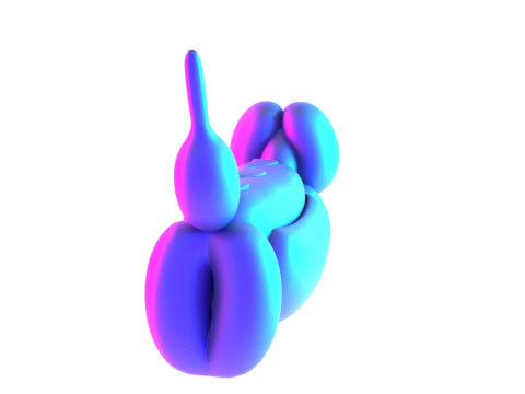 3D Printing Hotdog Pup Dog Snack Balloon Decoration Props Second Life toy 3Dモデル
