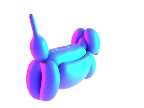 3D Printing Hotdog Pup Dog Snack Balloon Decoration Props Second Life toy 3Dモデル