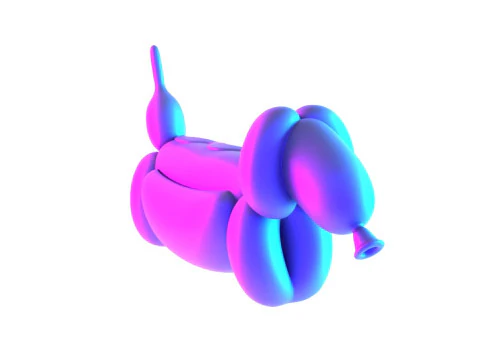 3D Printing Hotdog Pup Dog Snack Balloon Decoration Props Second Life toy 3D Model