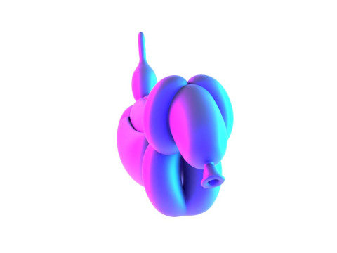 3D Printing Hotdog Pup Dog Snack Balloon Decoration Props Second Life toy 3Dモデル