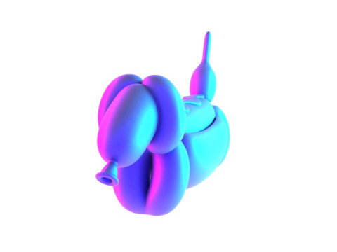 3D Printing Hotdog Pup Dog Snack Balloon Decoration Props Second Life toy 3Dモデル