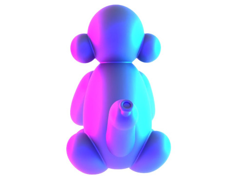 3D Printing Chimp Monkey Ape Balloon Decoration Props Second Life toy 3D Modell