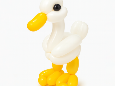 3D Printing Duck Balloon Decoration Props Second Life toy 3D 模型