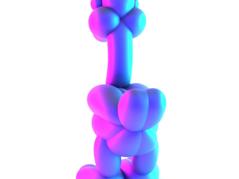3D Printing Duck Balloon Decoration Props Second Life toy Modello 3D