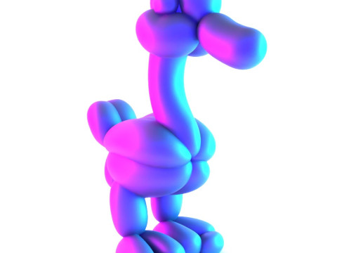 3D Printing Duck Balloon Decoration Props Second Life toy Modello 3D