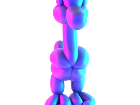 3D Printing Duck Balloon Decoration Props Second Life toy Modello 3D