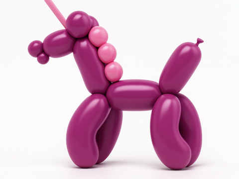3D Printing Candy Unicorn Balloon Decoration Props Second Life toy 3Dモデル