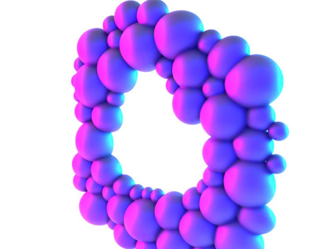 Jouet de décoration de miroir mural de bulles modernes d'impression 3D Modèle 3D