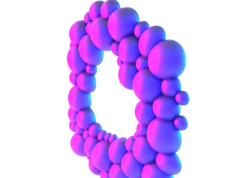 Jouet de décoration de miroir mural de bulles modernes d'impression 3D Modèle 3D