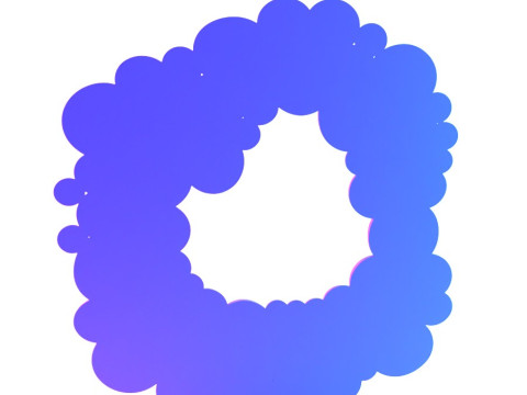 Jouet de décoration de miroir mural de bulles modernes d'impression 3D Modèle 3D