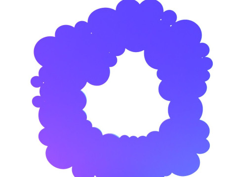 Jouet de décoration de miroir mural de bulles modernes d'impression 3D Modèle 3D