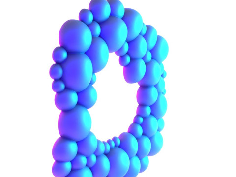 Jouet de décoration de miroir mural de bulles modernes d'impression 3D Modèle 3D